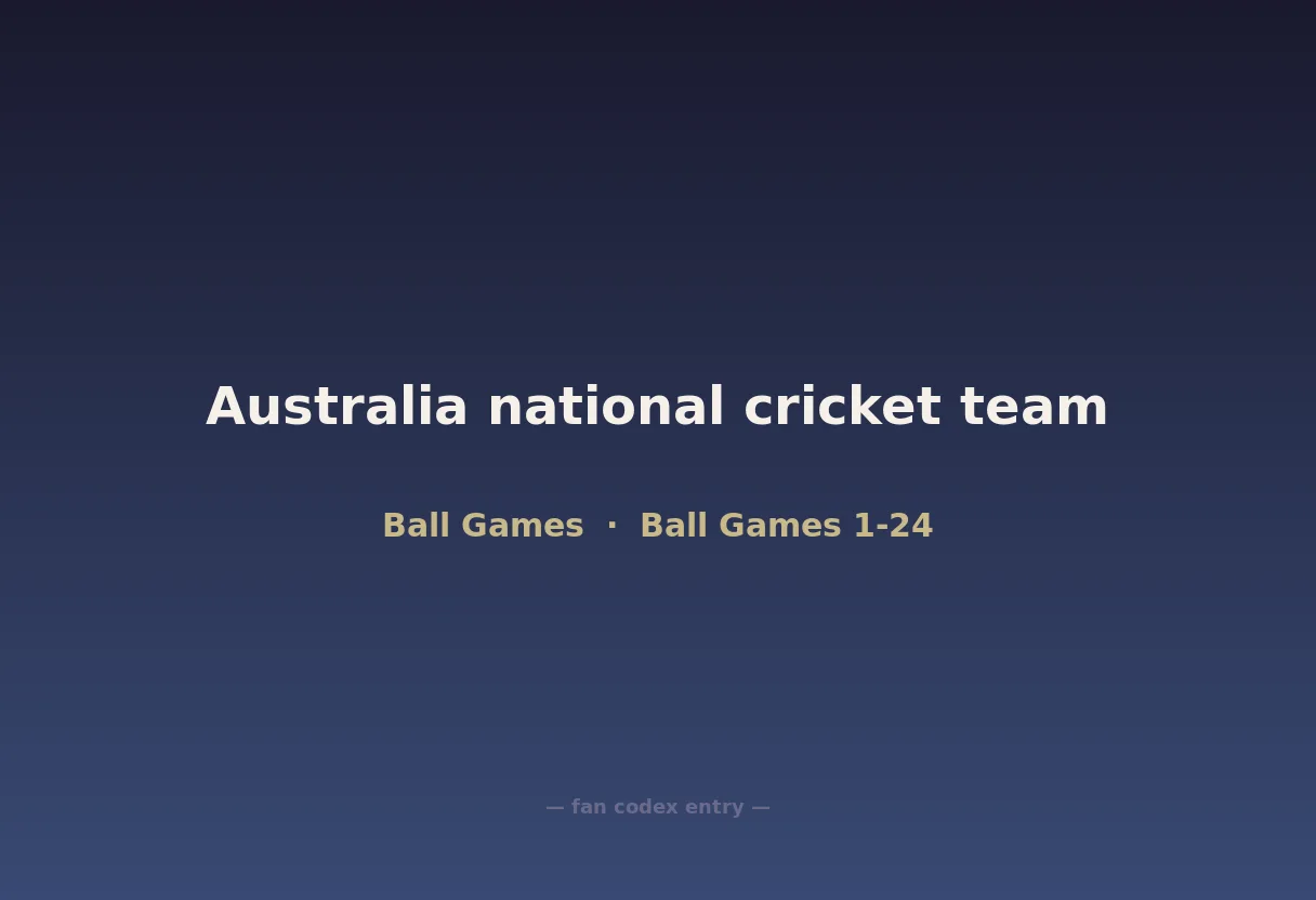 Australia national cricket team