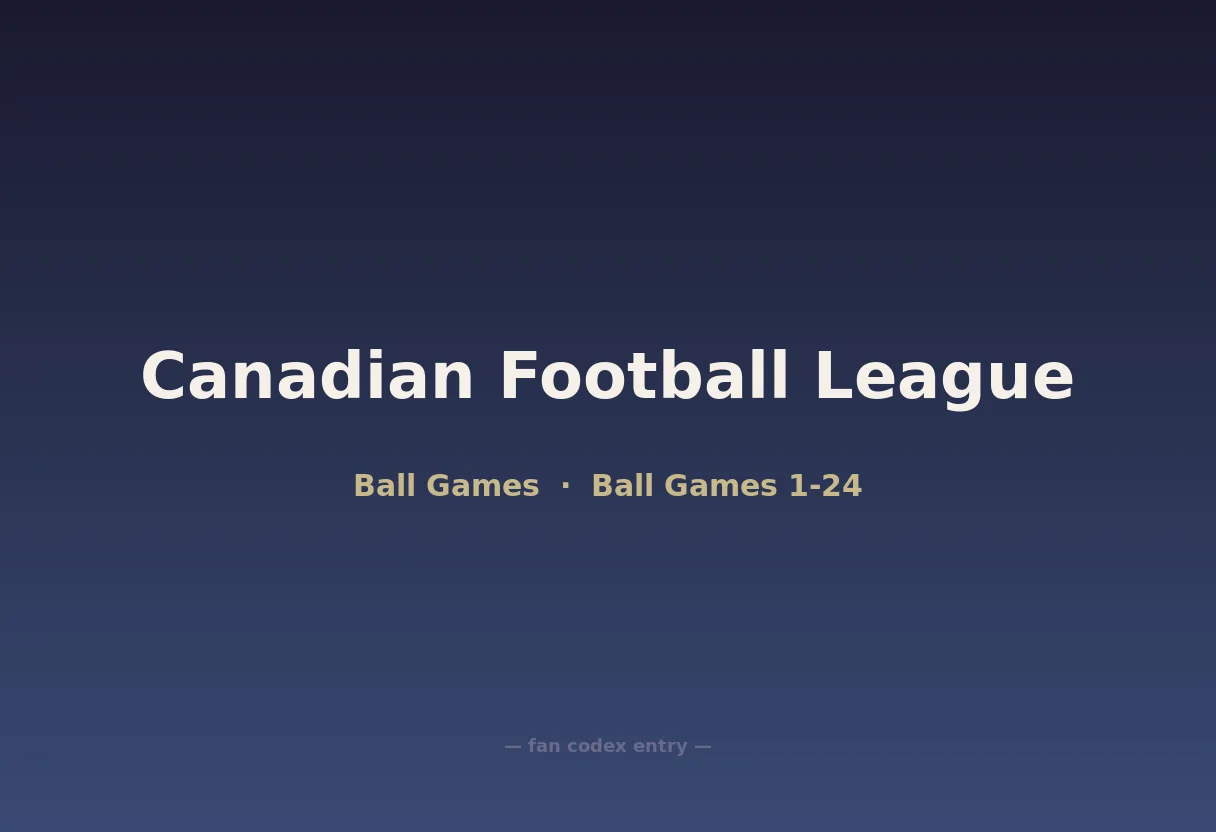 Canadian Football League