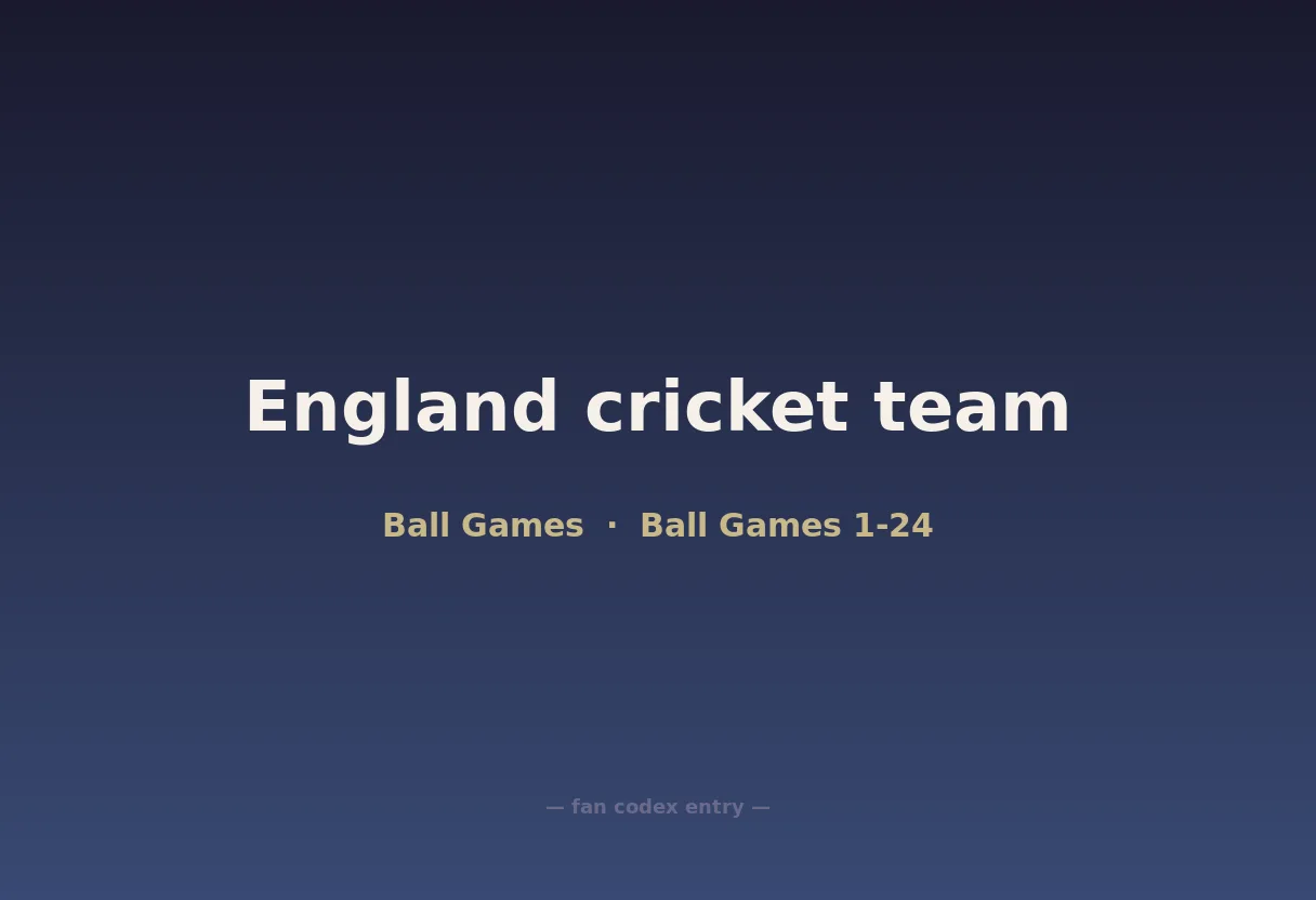 England cricket team