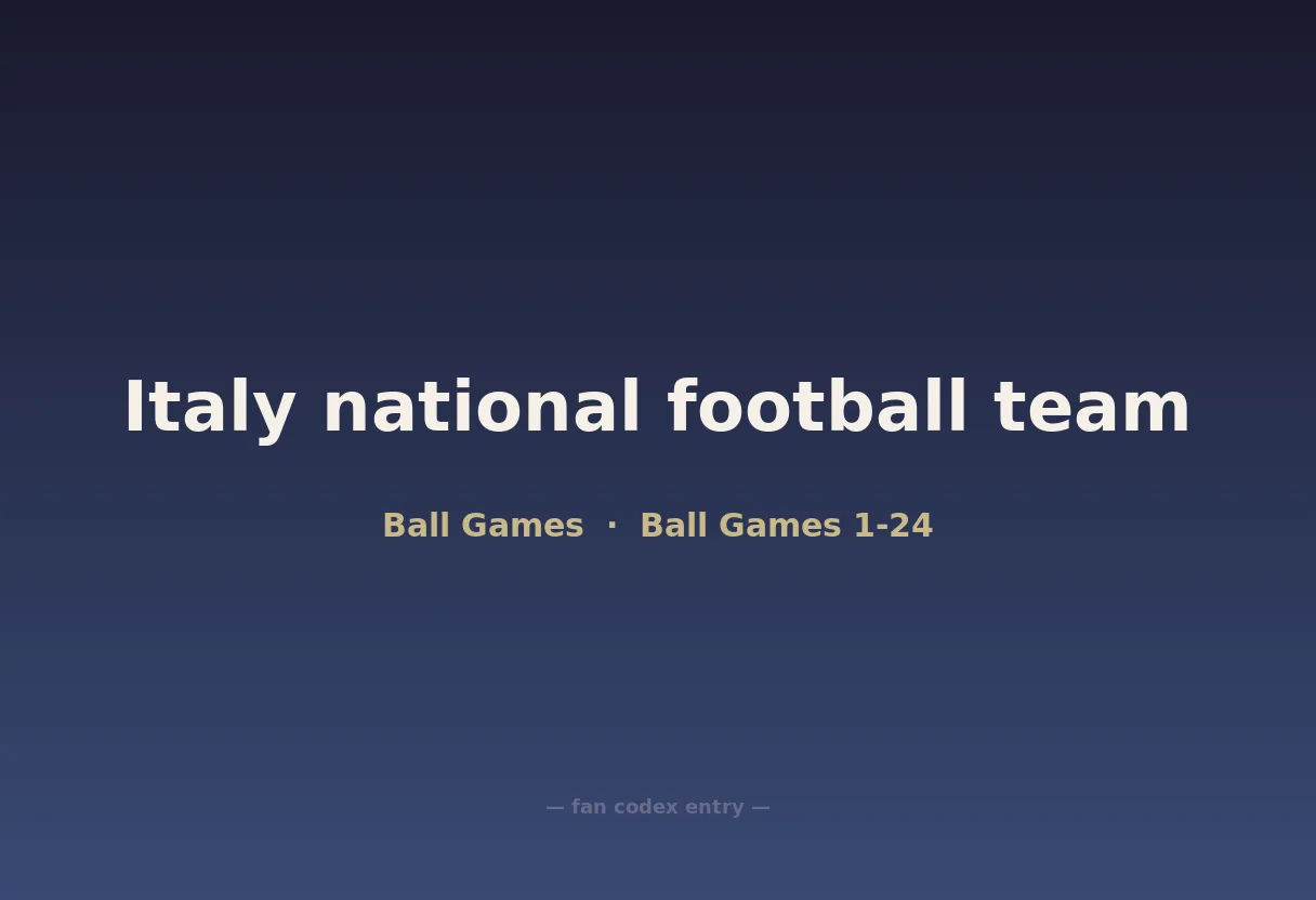Italy national football team