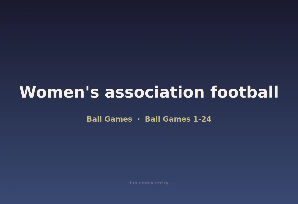 Women's association football